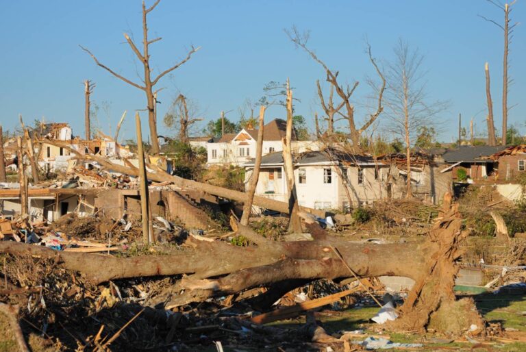 Tornadoes damage